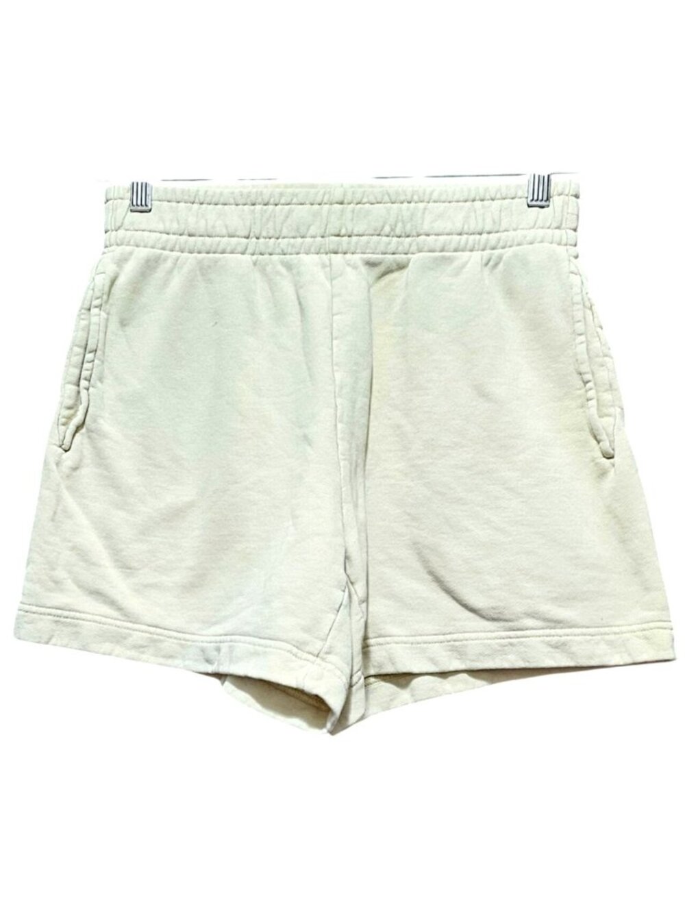 Wilfred Free Organic Cotton Pale Yellow Lounge Shorts Size Small